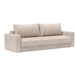 INNOVATION LIVING Schlafsofa mit Armlehnen Akello Stoff Beige Sand
