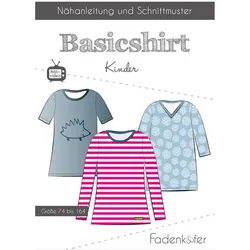 Fadenkäfer Schnitt "Basicshirt" für Kinder