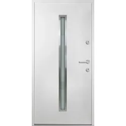 Krongart Nebeneingangstür Stahl Modell Dortmund 980_mm x 2080_mm weiss_1 din_links_nach_innen_oeffnend