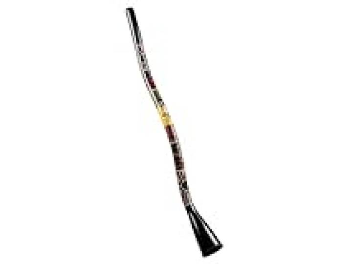 Meinl Percussion Synthetic Series Didgeridoo - Didgeridoo en forme de S de 51 pouces / 130 cm de long - Accordé en Do - Plastique, Multicolore (SDDG2-BK)