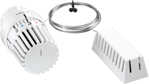 Oventrop Uni LD Thermostat 1011685 7-28 GradC, mit Nullstellung, Kapillarrohr 2 m, Fernfühler, weiß