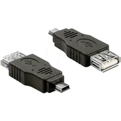 DELOCK 65399 - USB mini Stecker auf USB 2.0 A Buchse OTG