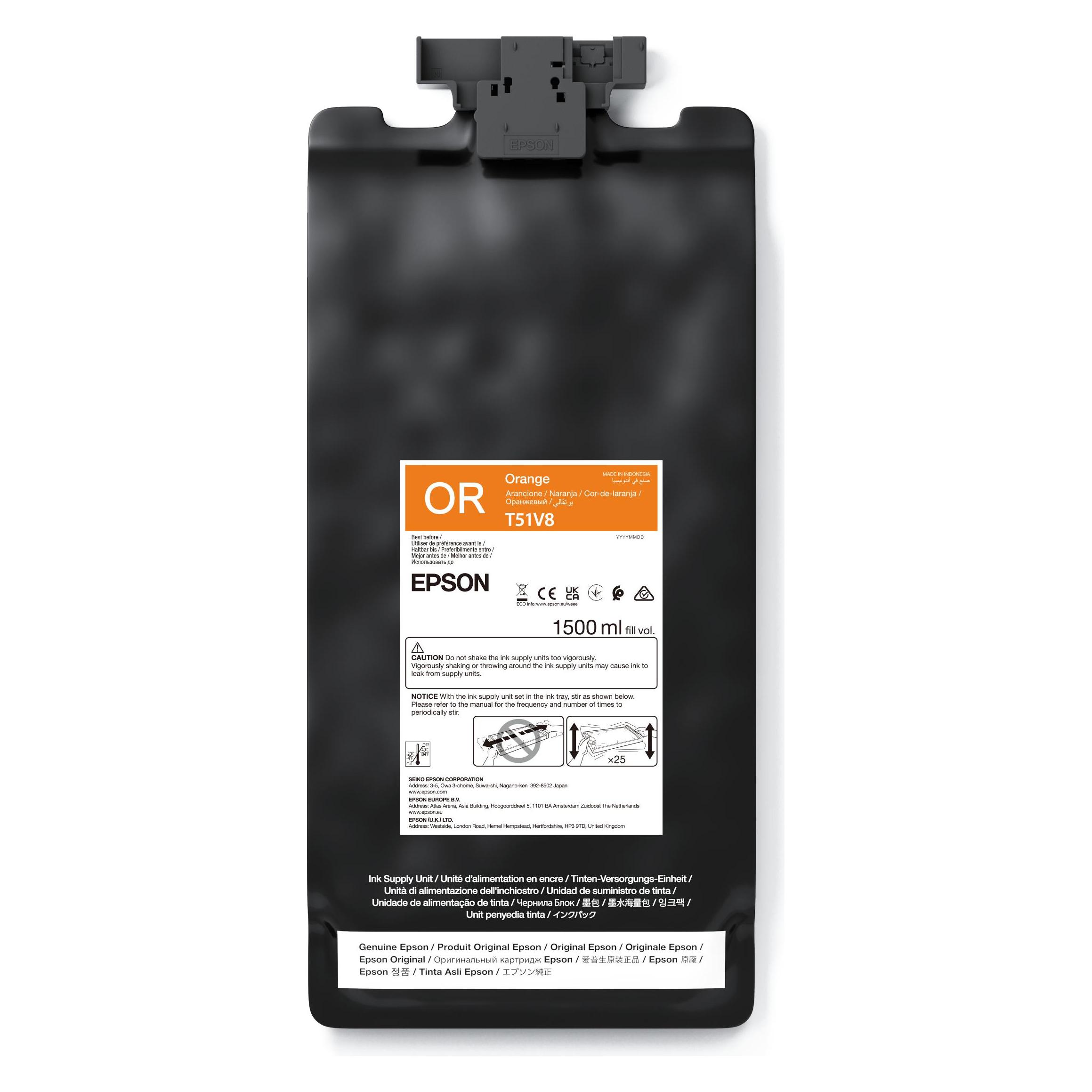 Epson Drucker UltraChrome GS3 Orange 1.5LT (C13T51V800)