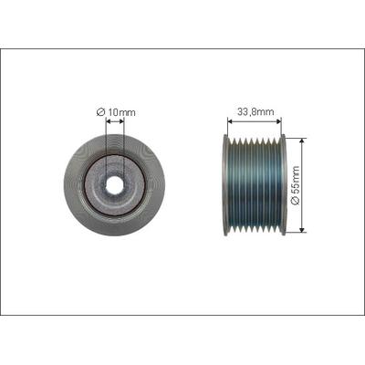 CAFFARO Umlenk-/Führungsrolle, Keilrippenriemen 500428 für TOYOTA