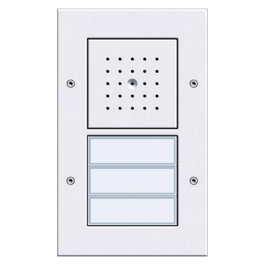 Gira Türstation AP 3fach reinweiss 126766 (Kabelgebunden) (126766)