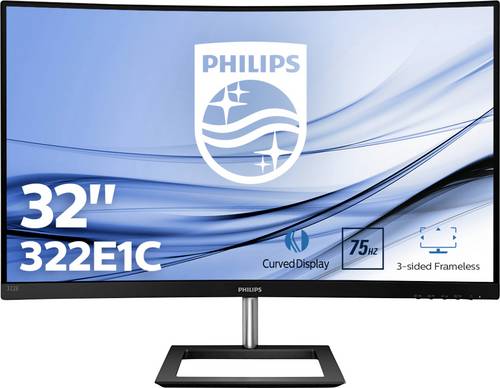 Philips Monitore 322E1C LCD-Monitor EEK F (A - G) 81.3 cm (32 Zoll) 1920 x 1080 Pixel 16:9 4 ms Audio-Line-out VA LED