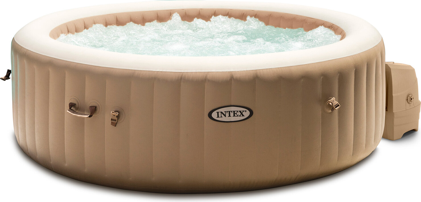 INTEX 28476 Whirlpool PureSpa Bubble 196x71cm rund 4 Personen Massage Pool