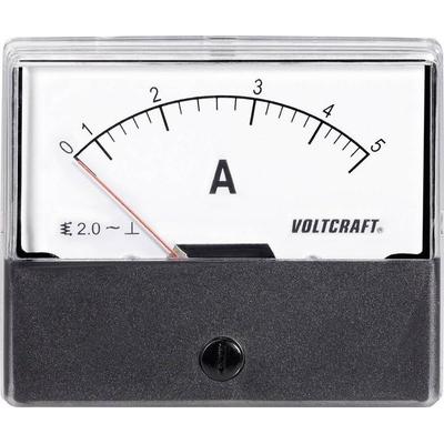 VOLTCRAFT AM-70X60/5A AM-70X60/5A Einbau-Messgerät AM-70X60/5A 5A Dreheisen