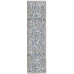 TEPPICH Waschbar HURST, orientalisch, Blau, 60 x 230 cm