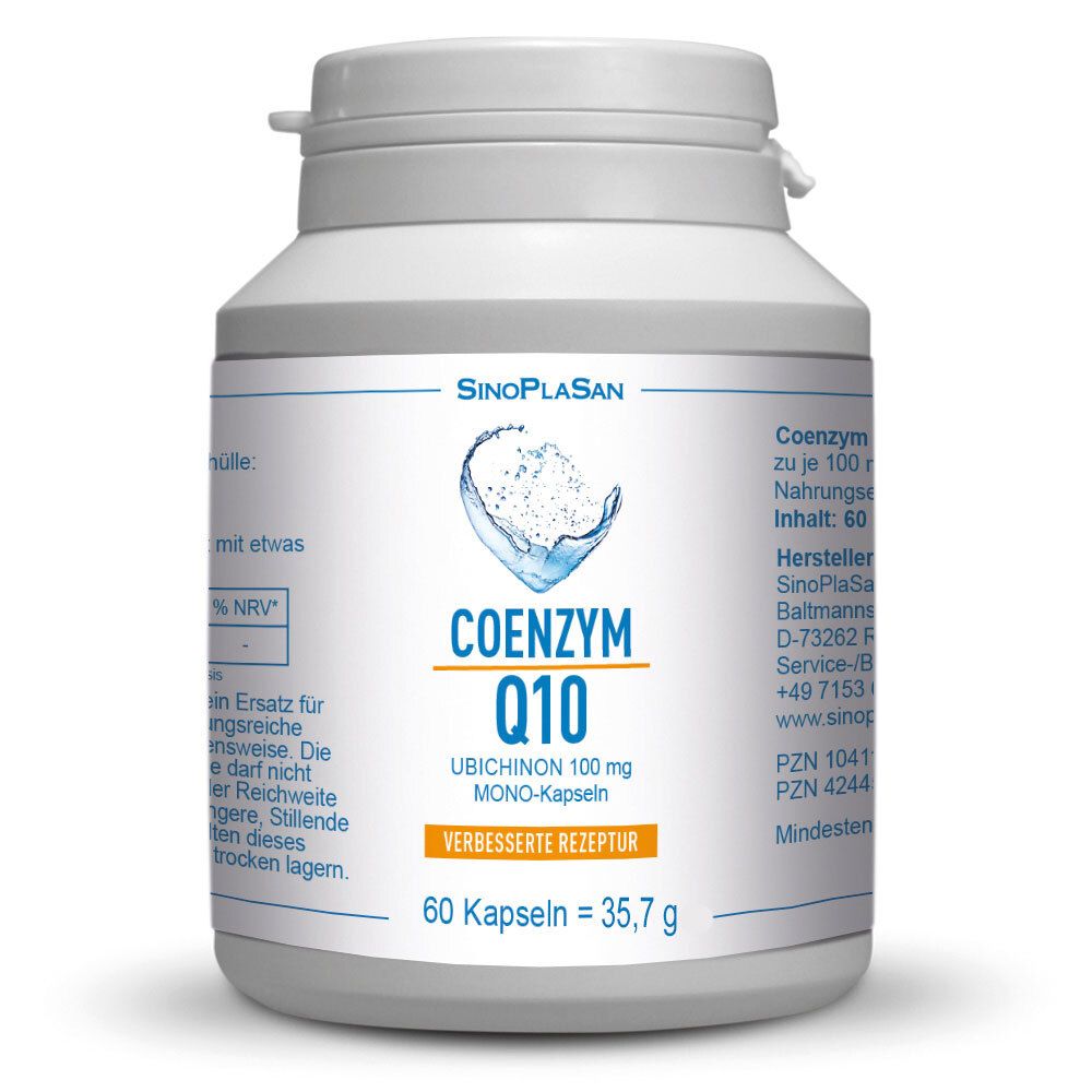 Coenzym Q10 Ubichinon Mono-Kapseln 100 mg 60 St Kapseln
