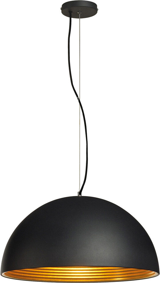 Slv Forchini M Pendelleuchte, Pd-1, 50cm, Rund, Schwarz/ Gold, E27, - Pendelleuchten