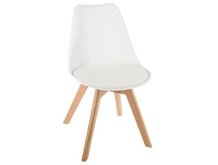 Chaise  Baya  pieds hêtre blanc - Atmosphera Créateur d'intérieur
