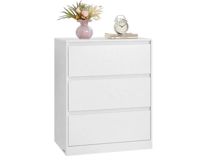 Kommode VASAGLE Weiss Spanplatte B 60 H 75 cm - Farbe: Weiß - Kommode