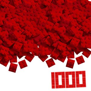 Simba-Blox 104114117 rote Bausteine, ab 4 Jahre, 1.000 Teile