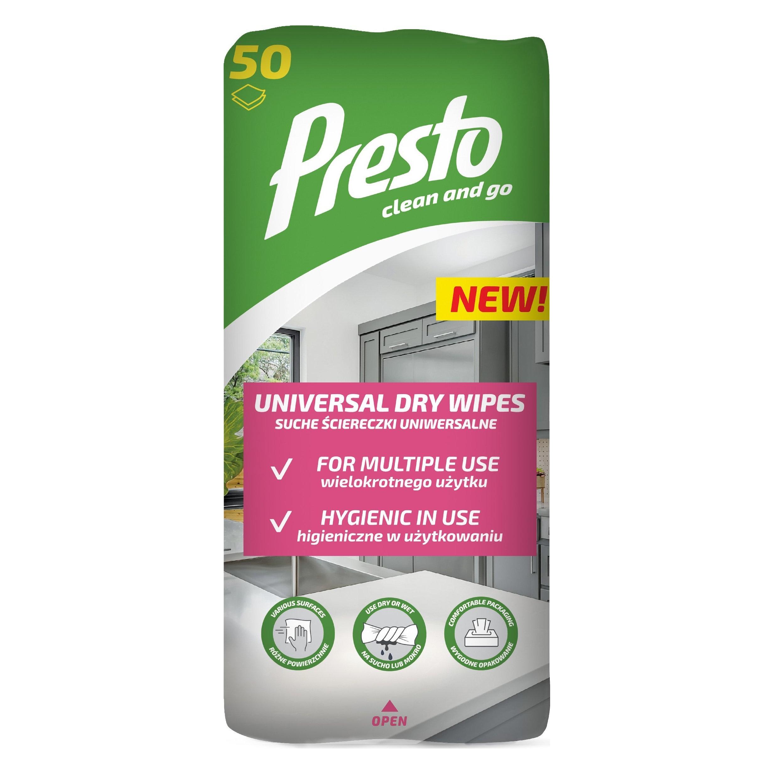 Presto Osram ŚCIERECZKI UNIWERSALNE SUCHE, 50 Sztuk (1 x 50 Stk.) (PRESTO)