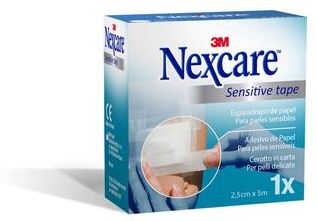Nexcare Adesivo de Papel Branco 2,5 cm Sensitive Tape 1 un