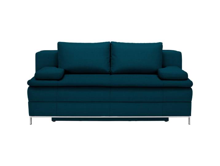 Novel Boxspringsofa Centa, Petrol, Metall, Uni, 2-Sitzer, Füllung: Schaumstoff, 200x93x107 cm, Stoffauswahl, Wohnzimmer, Sofas & Couches, Schlafsofas, Schlafsofas mit Bettkasten