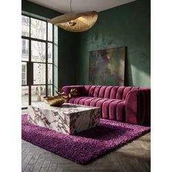 Teppich Hochflor RHEIN in Violett, einfarbig, 160 x 230 cm