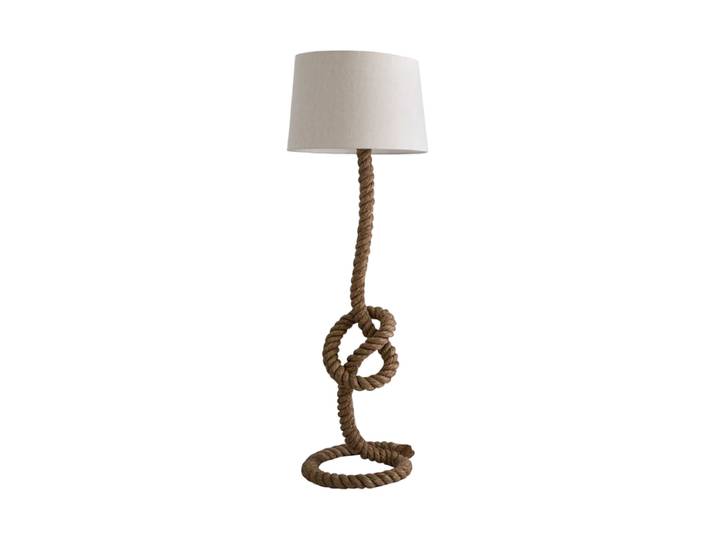 Design Stehlampe „Seven Sea`s“ Leinen Natural, Ecru Invicta Interiors