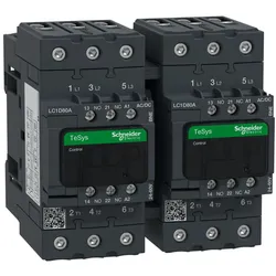 Schneider Electric LC2D80ABNE Wendeschützkombination, 3p+1S+1Ö, 37kW/400V/AC3, 80A, Spule 24-60V AC/DC