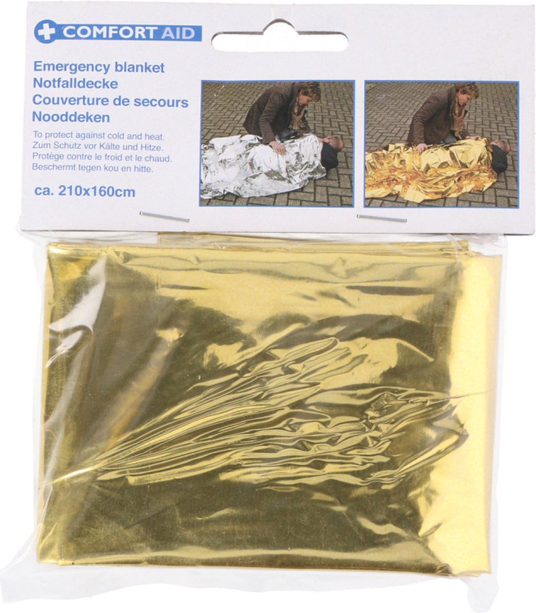 Comfort Aid Emergency Survival Blanket voor volwassenen, 210 x 160 cm