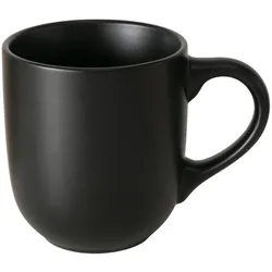 Boltze Keramik Becher Pastell, 300 ml, Schwarz