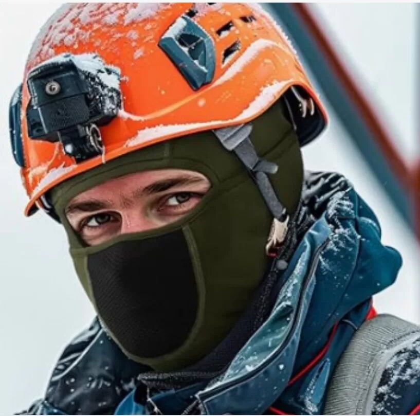 INF Unisex Winter Radfahren/Ski Gesichtsmaske - Atmungsaktive & Warme Sturmhaube Grün
