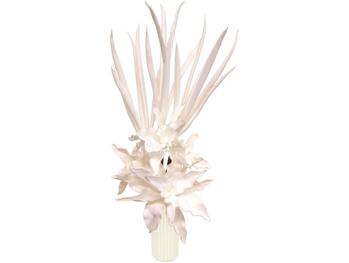 Kunstblume I.GE.A. Soft-Blumenarrangement , weiß, B:50cm H:90cm, Kunststoff, Kunstpflanzen, Kunstblume, Keramikvase