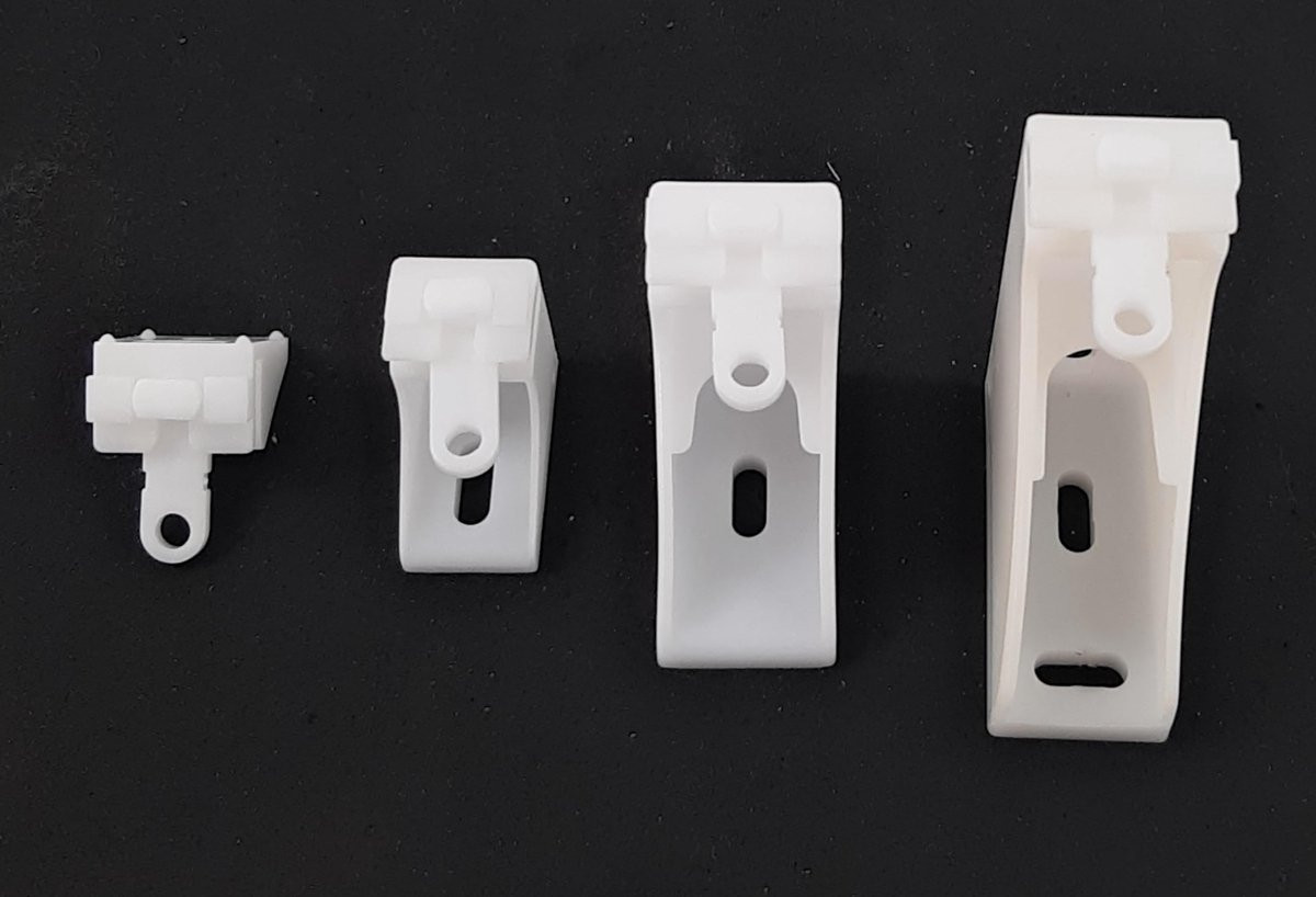Mottura Wandbeugel 3 cm - Kunststof Gordijnbeugel - Reserveonderdeel Gordijnroede