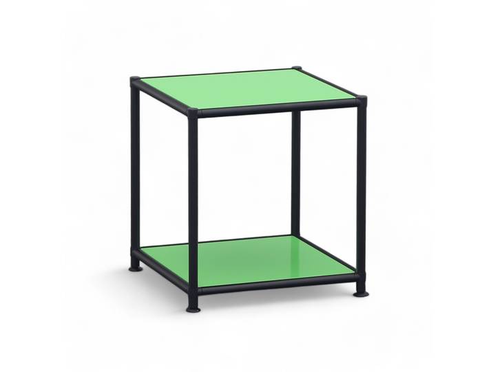 Couchtisch System4 Cubey 40.4x40.4 cm, Apple Green/Schwarz, Quadratisch, Neu - Perfekt für Sofa und Lounge