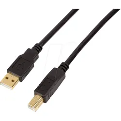 LOGILINK UA0264 - USB 2.0, A Stecker auf B Stecker, Verstärker, 10 m