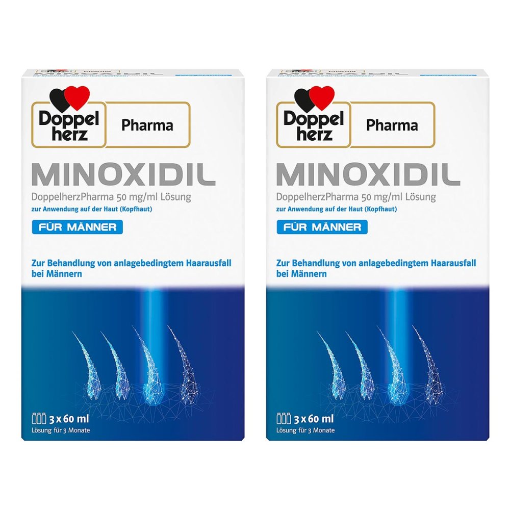 Queisser Pharma GmbH & Co. KG Minoxidil DoppelherzPharma für Männer 50 mg/ml Lösung 08104501