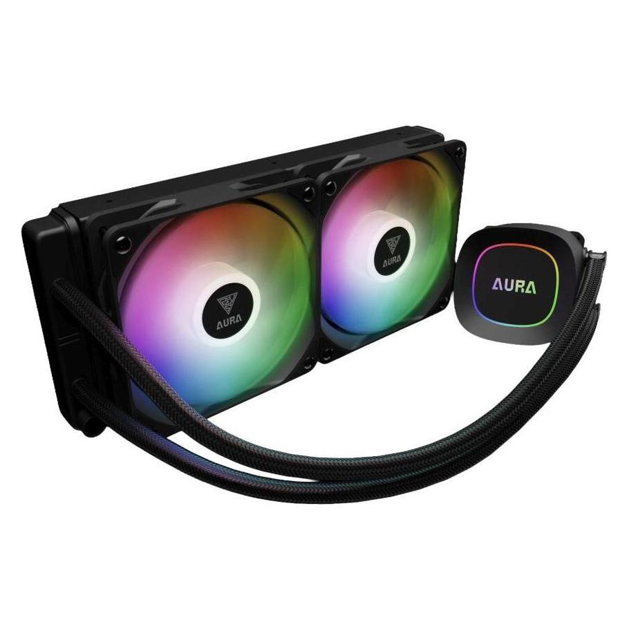 Gamdias Kit Watercooling AIO Aura GL Lite RGB - 240mm (Noir) (56441977)