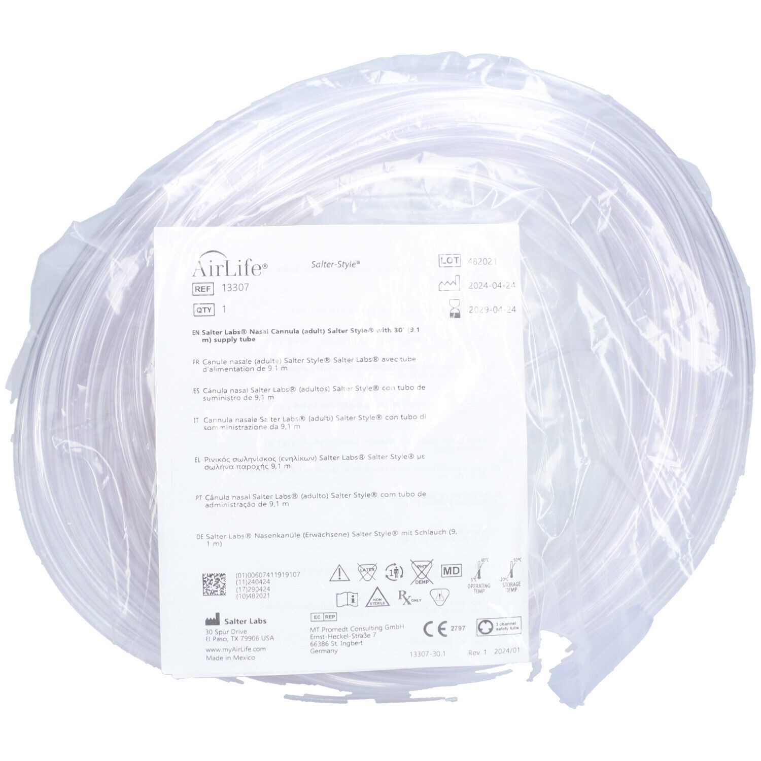 Sauerstoffbrille Erwachsene 9,14m standard 13307 1 St Brille