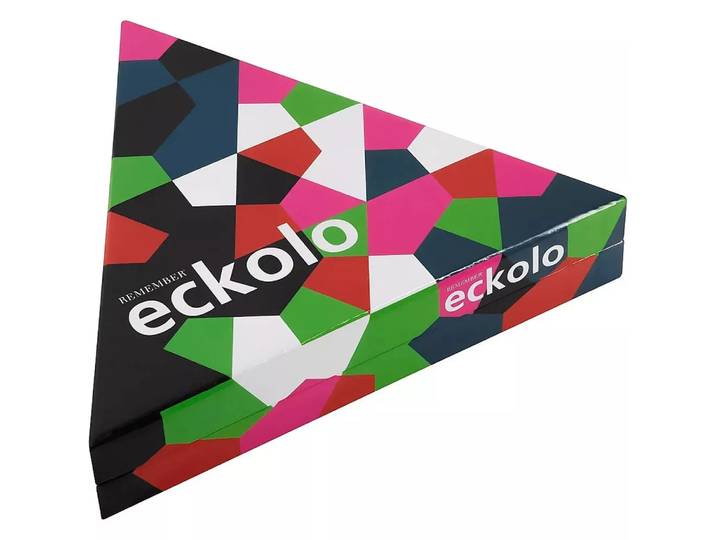 Remember - Eckolo - buntes Anlegespiel mit dreieckigen Karten, Multicolor