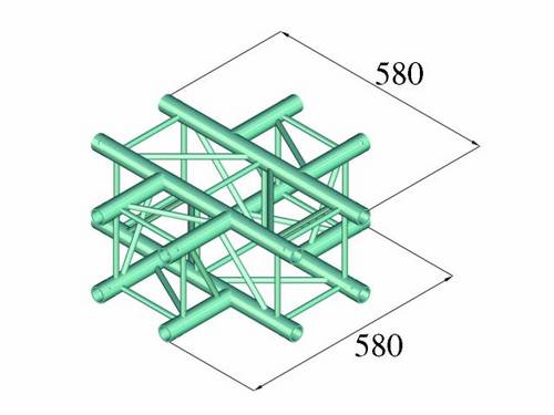 Alutruss DECOLOCK DQ4-PAC41 4-Punkt Traverse Kreuzstück 90 °