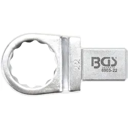 BGS Einsteck-Ringschlüssel 22 mm Aufnahme 14 x 18 - 6903-22
