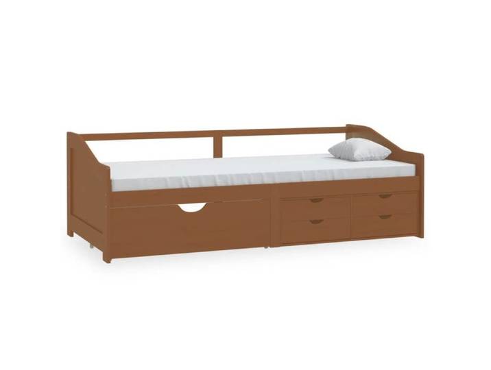 @FRENCH Lit de repos âgée adulte - Lit banquette 3 places - bois de pin massif 90x200cm 4561076