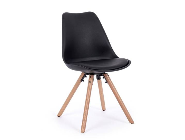 Set 4 chaises hêtre noires