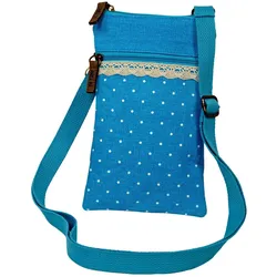 Mini Crossbag Punkte aqua 228
