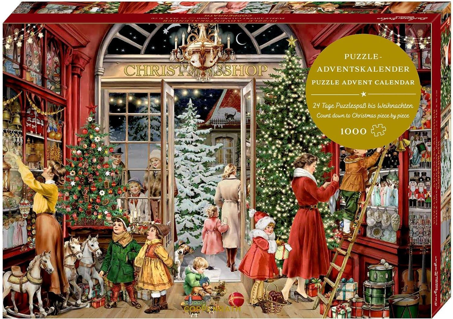 oCreon Puzzle-Adventskalender Nostalgische Kerstwinkel