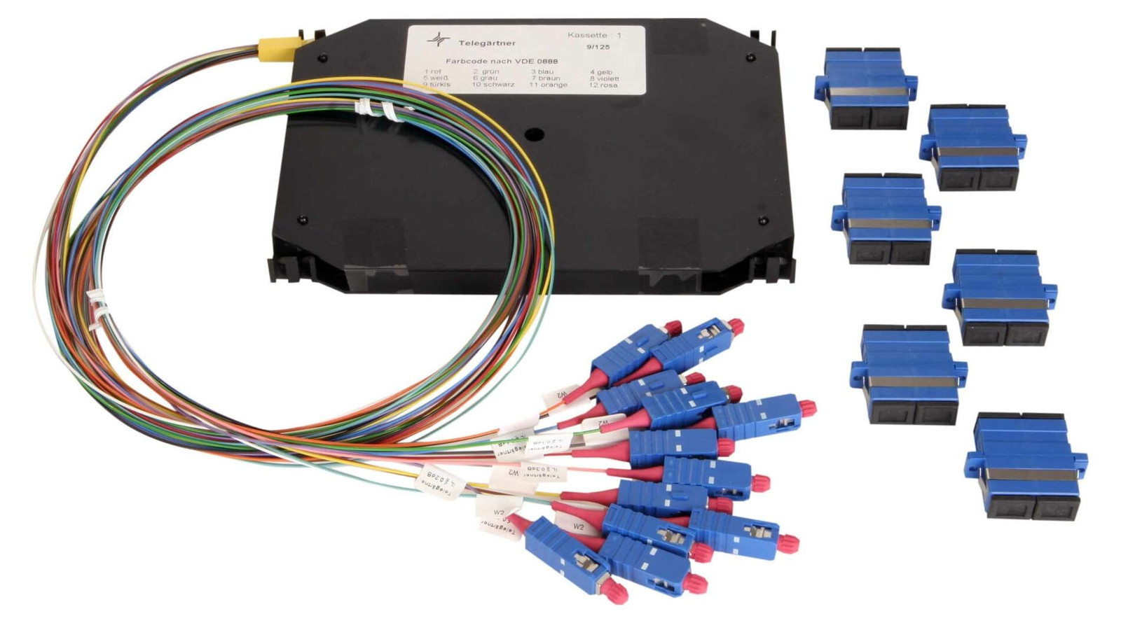 Telegärtner Karl Gärtner LWL-uitbreidingsset ZrO2 12xLCD50/125OM4 TN-ES-12LC H02050A0298