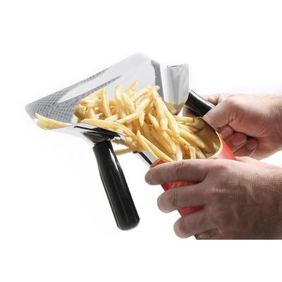 Hendi 72x Pommes- und Nacho-Schaufel,Schwarz,230x220mm