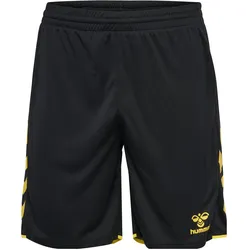hummel, Unisex, Sporthose, Core 2.0 (4XL), Schwarz, Gelb