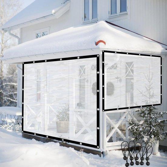Wasserdichtes C-Segeltuch für Pera Gazebo Heavy Duty PVC mit mehreren Augen für den Außenschutz (6x5m, 19,7x16,6ft) - Langlebige und wetterfeste Segel