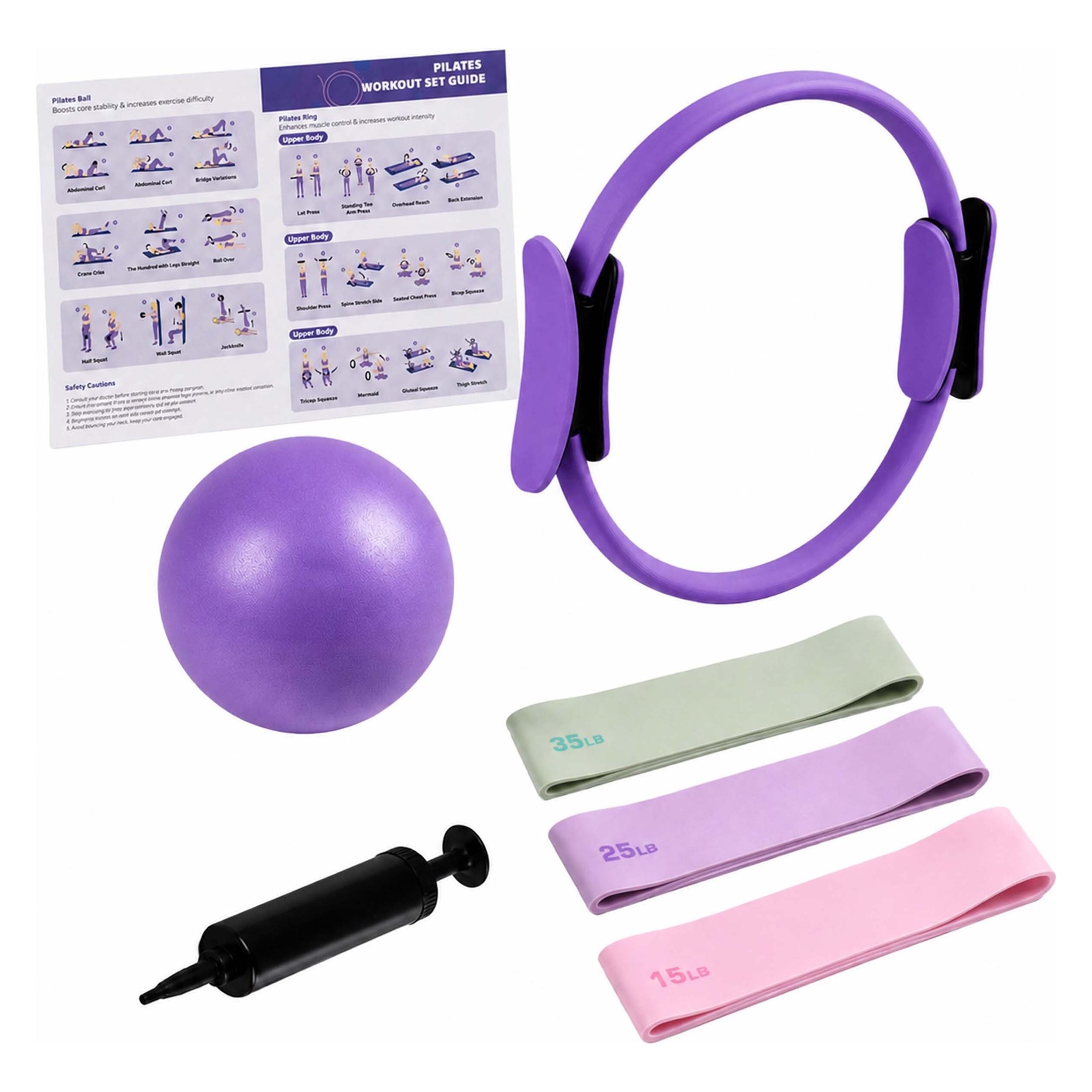 Relaxdays 6-tlg. Pilates-Set (4052025806644)