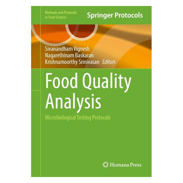 Springer Food Quality Analysis (Englisch, Hardcover, Krishnamoorthy Srinivasan, Nagarethinam Baskaran, Sivanandham Vignesh) (70014406)