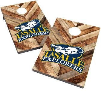 Skip's Garage La Salle University Explorers 2x4 Cornhole Bag Toss Game