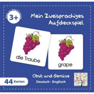 Mein Zweisprachiges Aufdeckspiel, Obst und Gemüse, Englisch (Kinderspiel)
