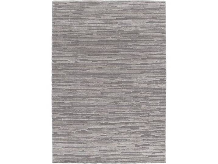Steffensmeier Kurzflor Teppich Meran Wohnzimmerteppich modern,stylisch, Streifen Anthrazit, Größe: 160x230 cm